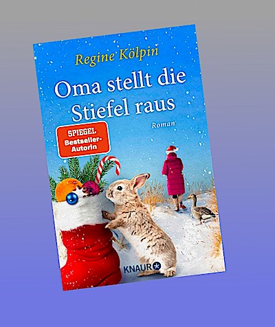Oma stellt die Stiefel raus