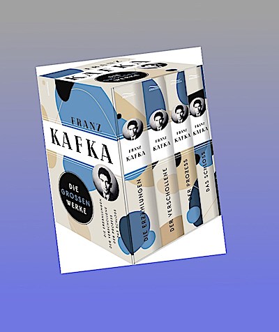 Franz Kafka, Die großen Werke (Die Erzählungen - Der Verschollene - Der Prozess - Das Schloss) (4 Bände im Schuber)