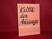 Kritik der Aussage