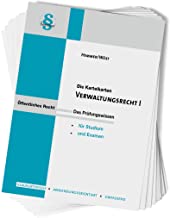 Verwaltungsrecht I: Karten (Karteikarten - Öffentliches Recht)