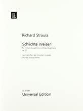 Schlichte Weisen: Fünf Gedichte von Felix Dahn. op. 21. TrV 160. für mittlere Singstimme mit Klavierbegleitung