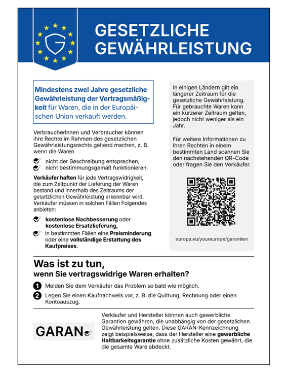 Ihre gesetzlichen Gew&auml;hrleistungsrechte